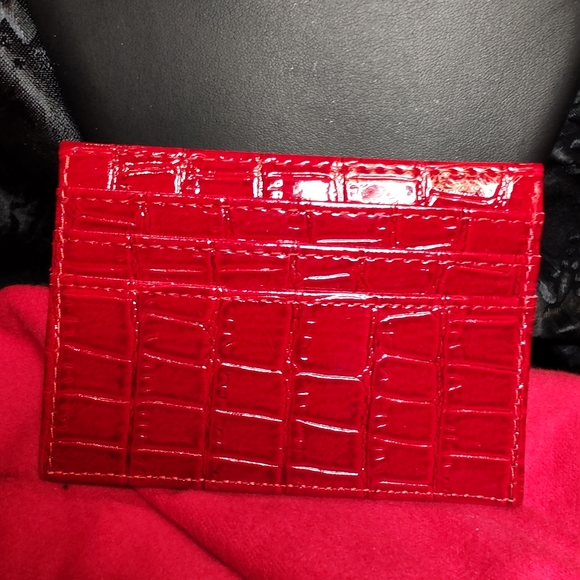 Accessories - Red Crocodile Embossed Wallet